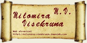 Milomira Višekruna vizit kartica